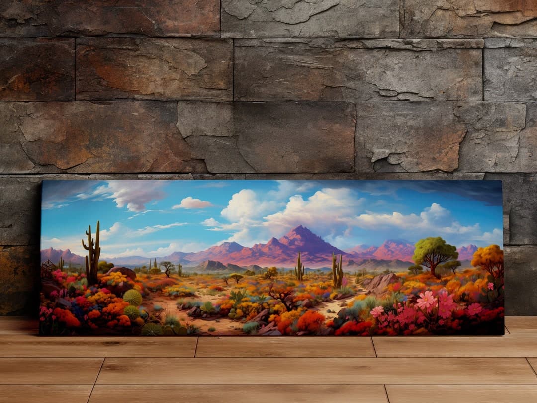 Painted Desert Landscape, Scenic Wall Art, Canvas Art, Canvas Print ...