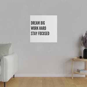 Inspirational Positive Motivational Wall Boho Canvas Wall Art dream Big ...