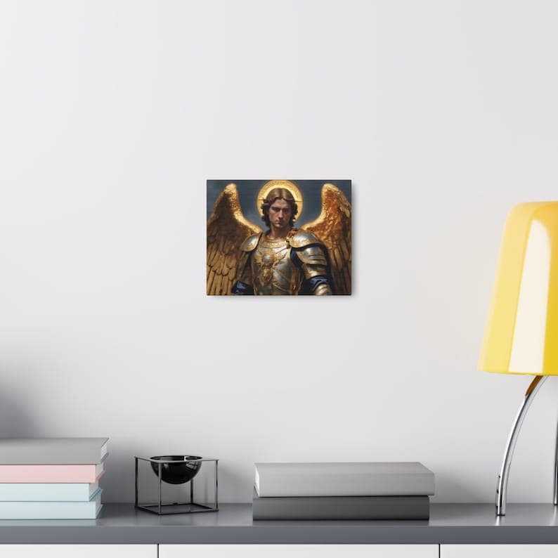 Archangel Michael Canvas Print Divine Protector 10 X 8 25.4 Cm X 20.32 ...