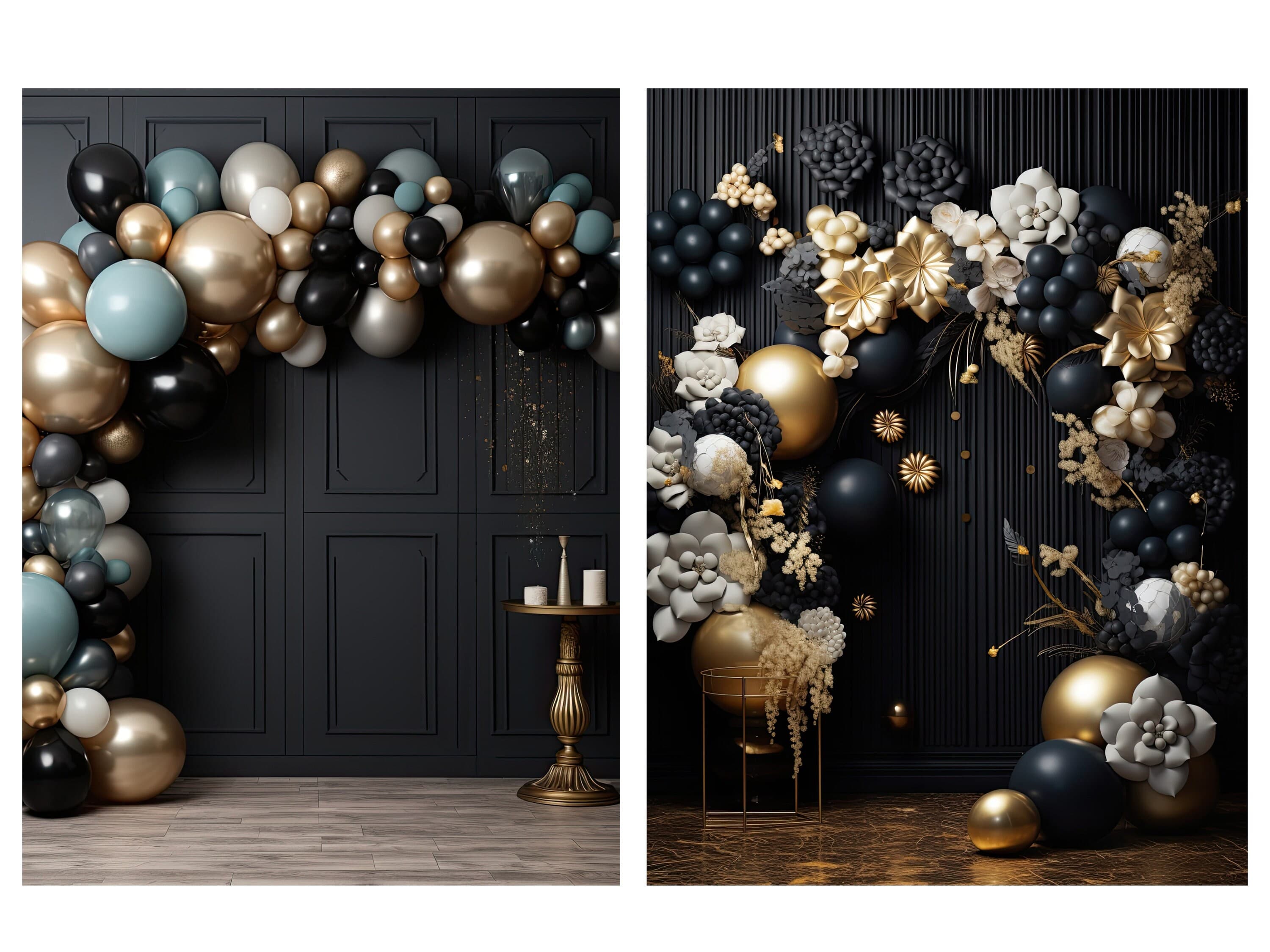Balloon Garland Arch Digital Backdrop, Birthday, Maternity and Wedding ...