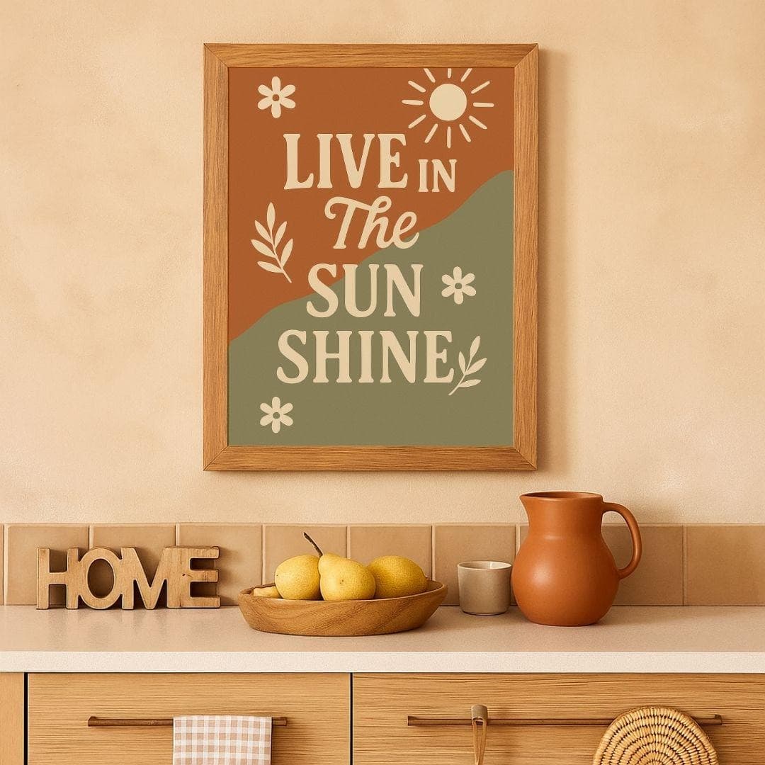 Boho Summer Quote Printable Wall Art | Bohemian Terracotta Sage Decor ...
