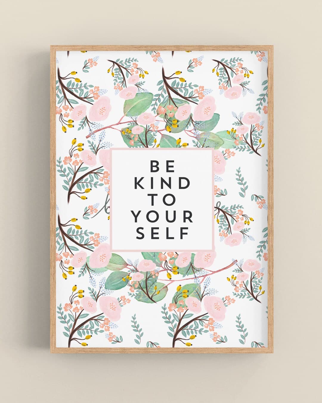 Be Kind to Yourself PRINTABLE INSTANT Download Wall Art Self Love Art ...