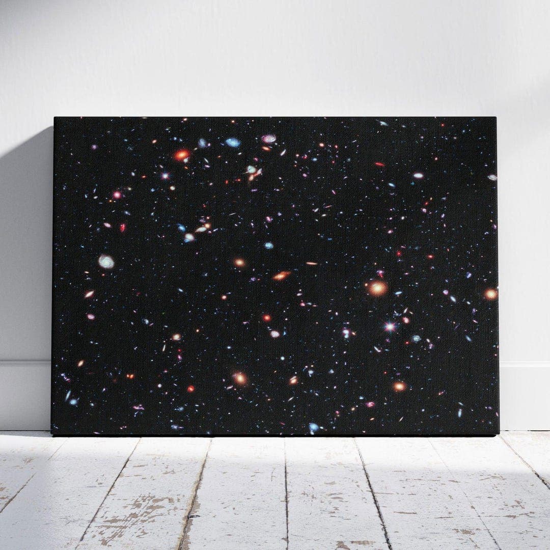 Space Hubble Deep Field - Framed Canvas Wall Art Print - Etsy