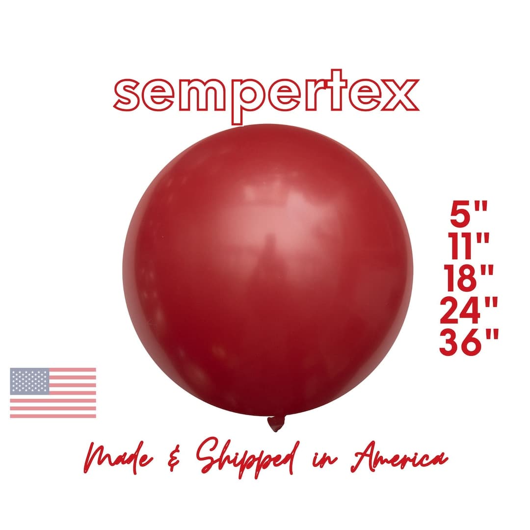 Imperial Red SEMPERTEX Latex Balloons Party Decor • Crimson Tide • Dark ...