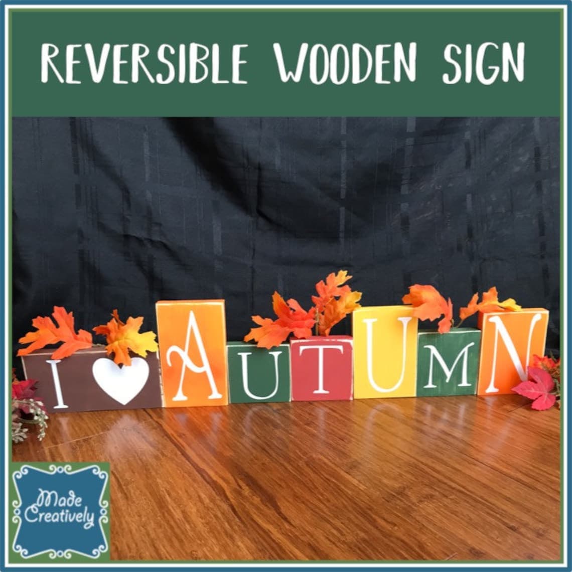 Reversible Rustic Wooden Signs Winter/christmas and - Etsy