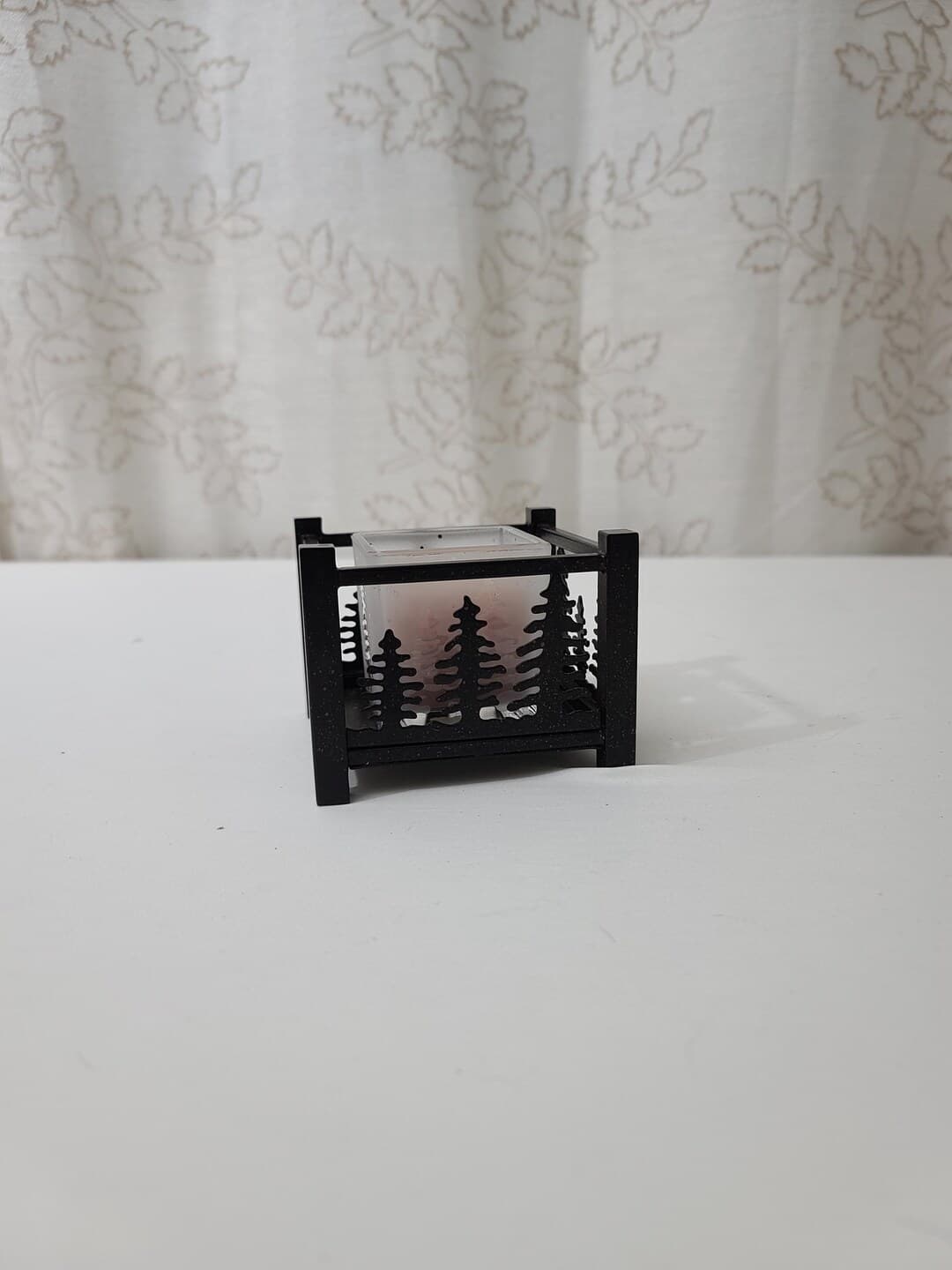 Forest Friends Metal Candle Holder W/pine Tree Cutout Partylite 3pc Set ...