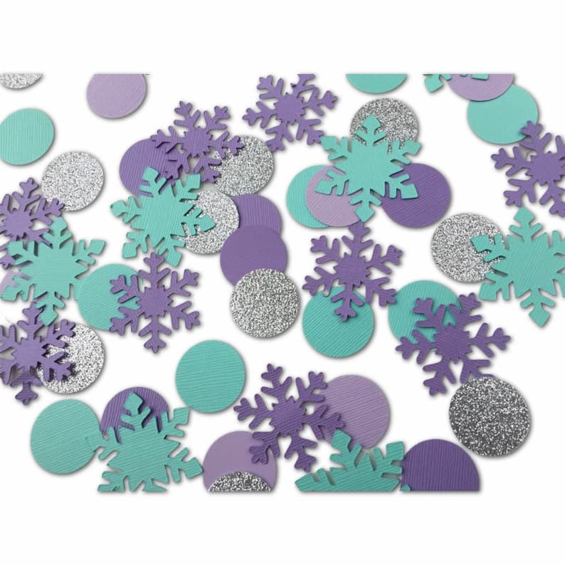 Winter Onederland Snowflake Confetti - Ice Princess Confetti ...