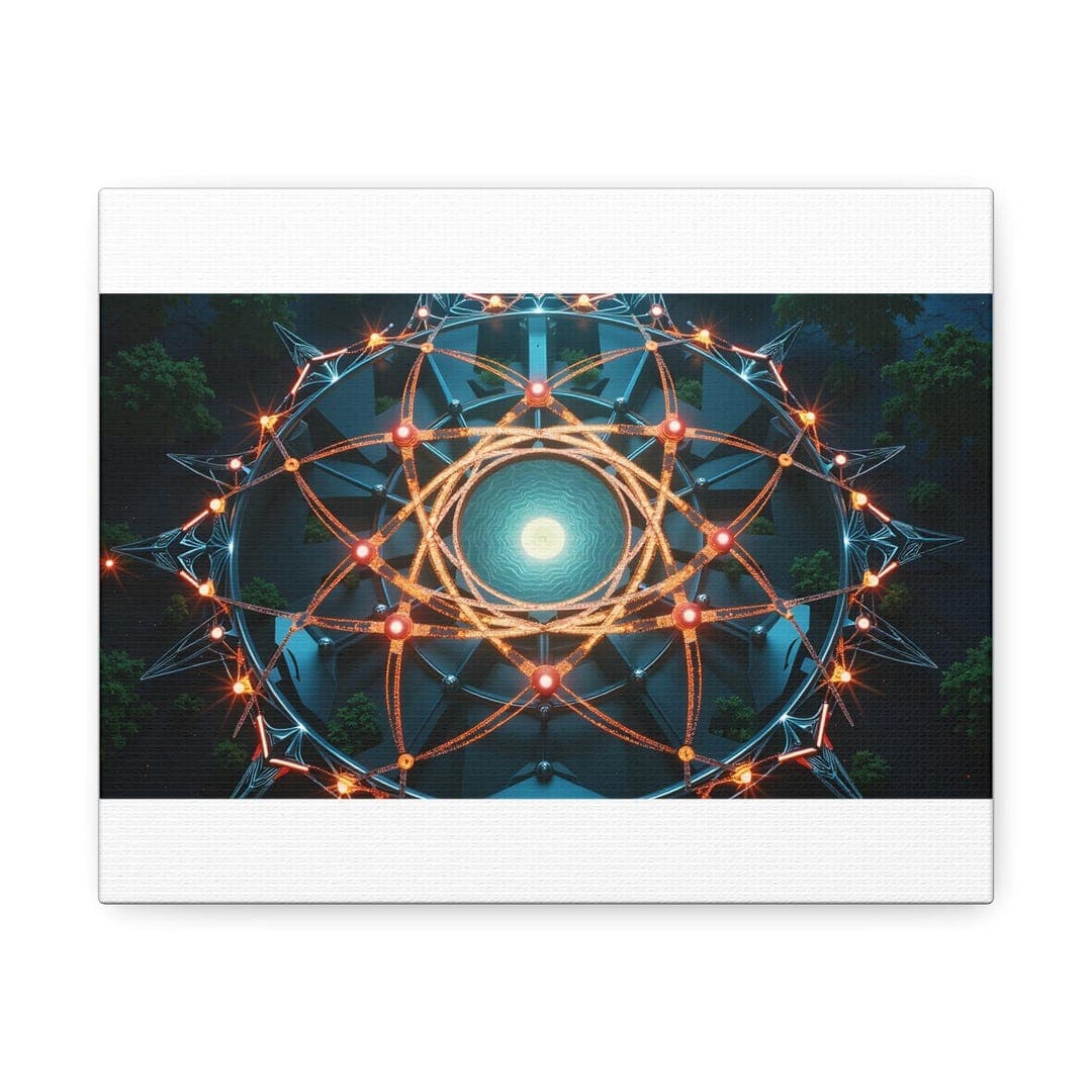 Sacred Geometry Canvas Wall Art | Mystical Mandala Home Decor for ...