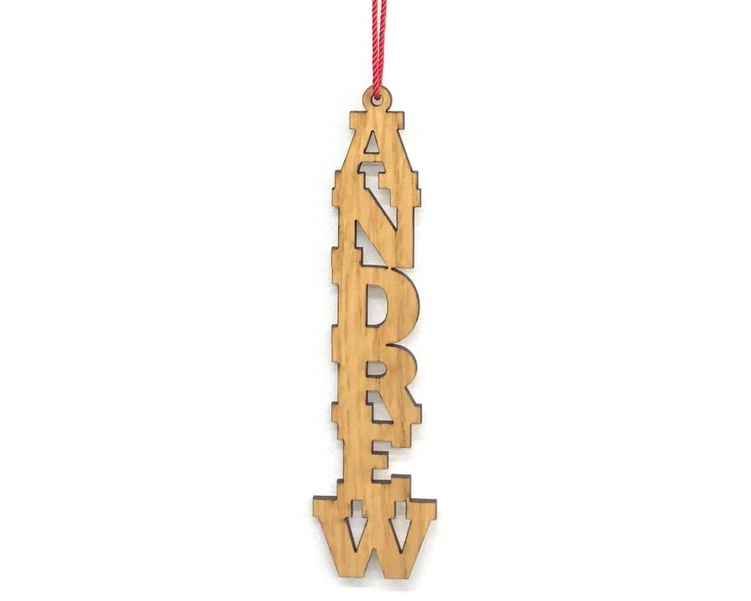 Personalized Wood Name Ornament - Special Gift Tag or Home Decoration ...