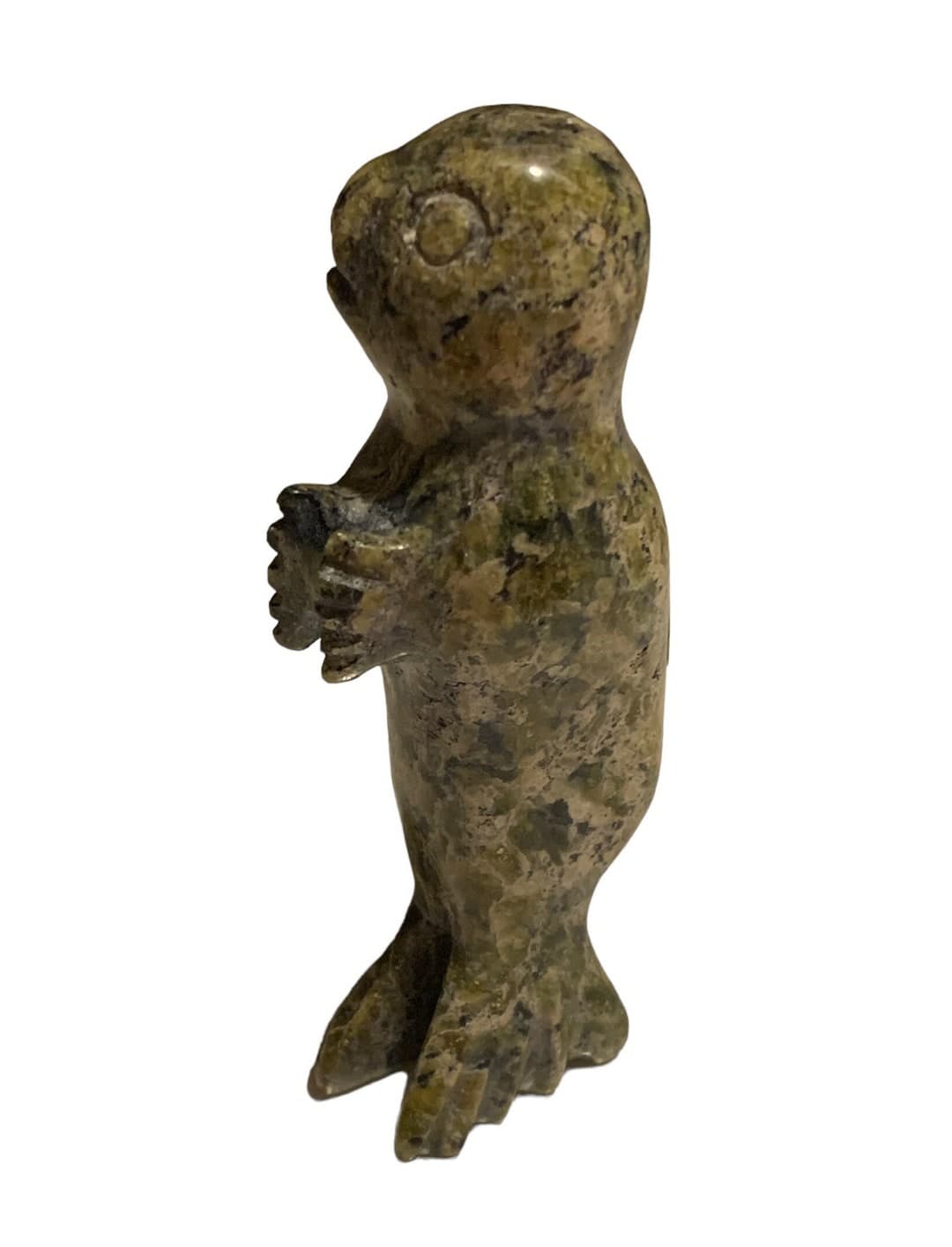 Inuit Soapstone Carving DANCING SEAL Cape Dorset Approximately 2 Inch 4 ...