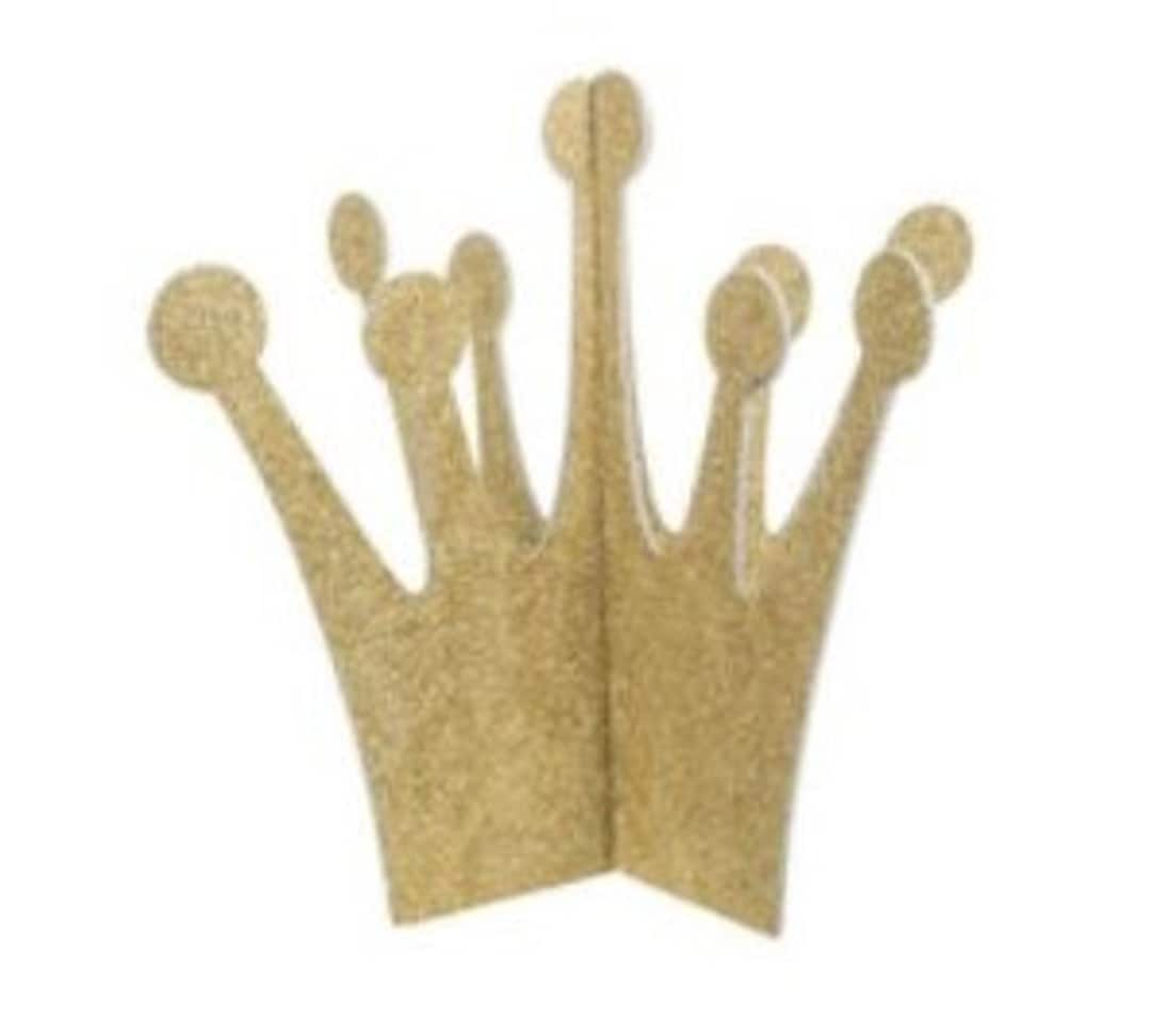 Gold Glitter Paper Princess Crowns Birthday Table Party - Etsy