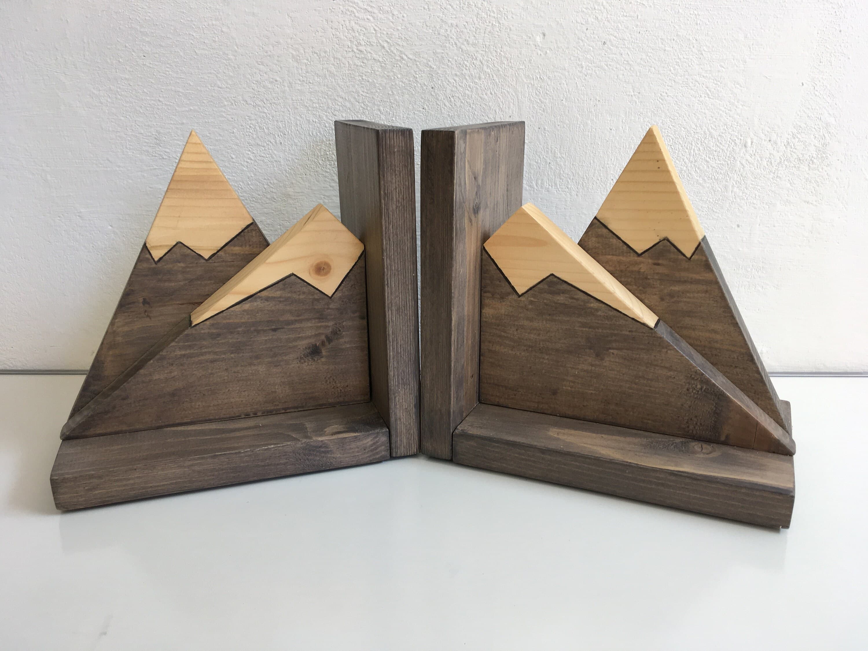 Mountain Bookends - Etsy