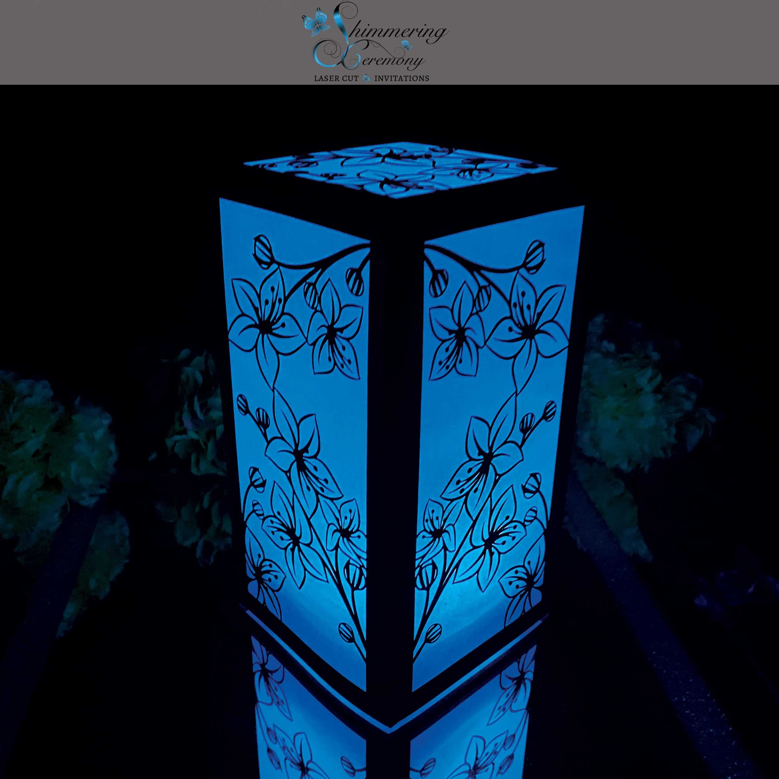 Cherry Blossom Centerpiece Laser Cut Flower Lantern Spring - Etsy