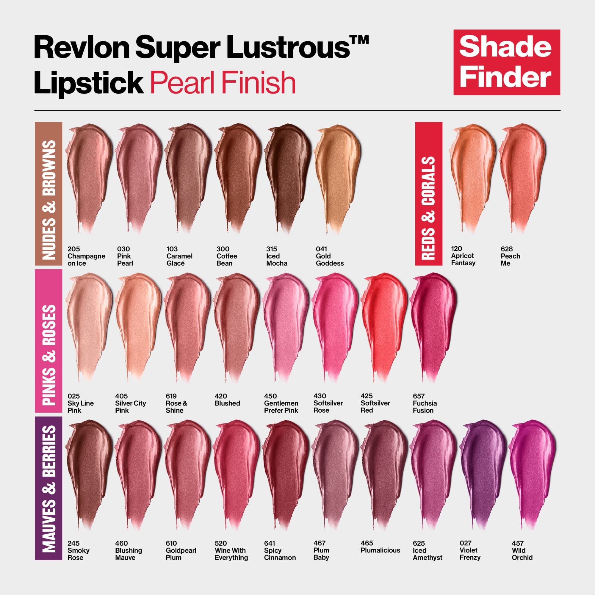 Revlon Super Lustrous Lipstick, Pearl Finish, High Impact Lipcolor with ...