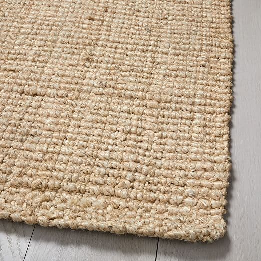 Jute Boucle Rug - Ivory | west elm | Natural fiber rugs, Jute, Solid ...