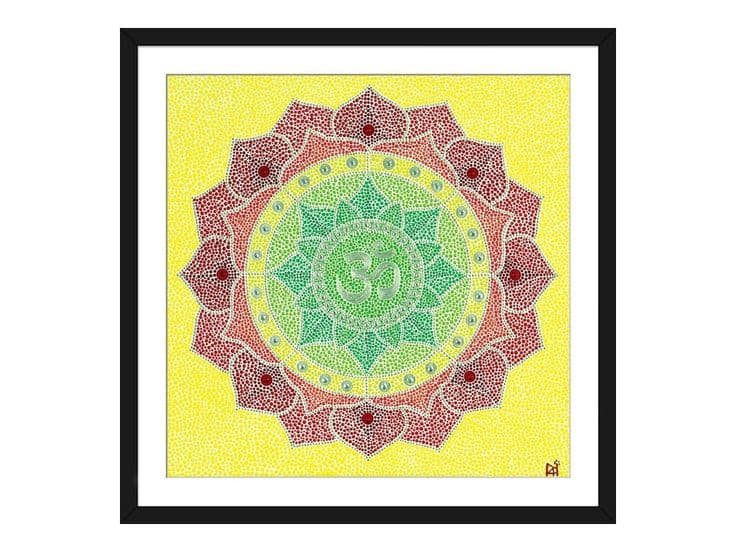 Mandala Om Canvas Wall Art by Nadya Al-Haroun | iCanvas | Canvas wall ...
