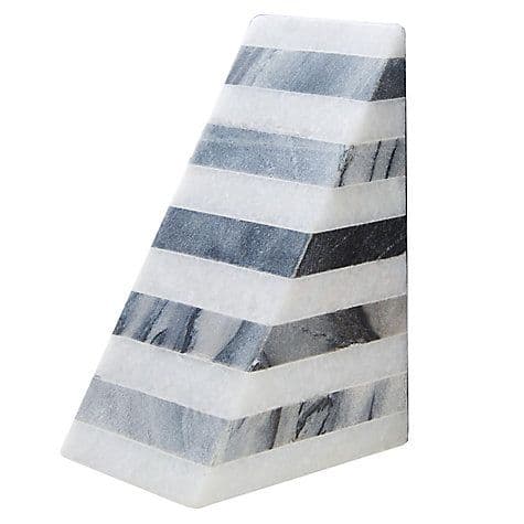 west elm Geometry Bookend, Black/White | West elm, Black and white ...