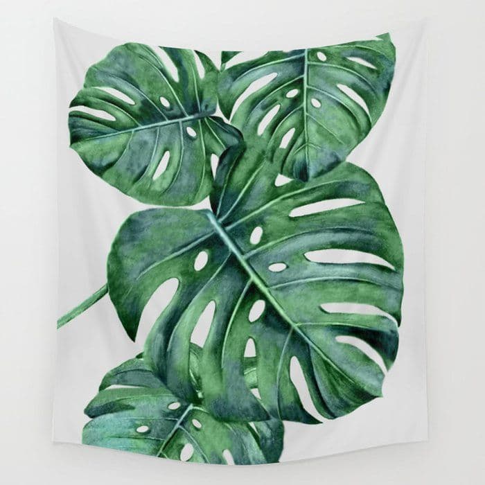 Buy Monstera Wall Tapestry by nadja1. Worldwide shipping available at ...