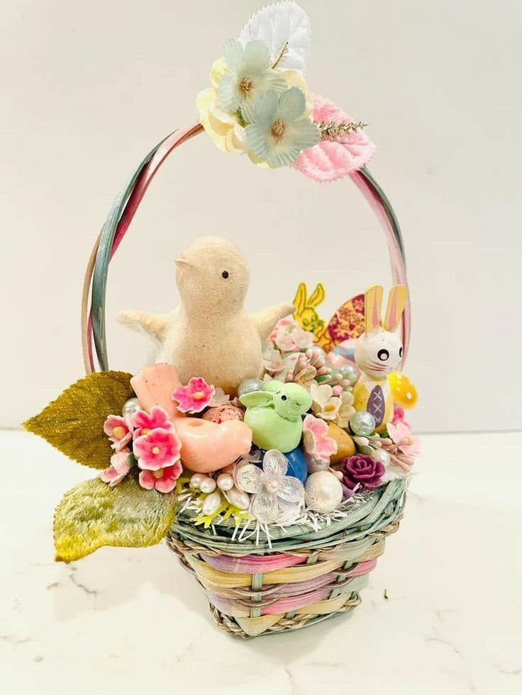 Colorful Easter Basket Centerpiece