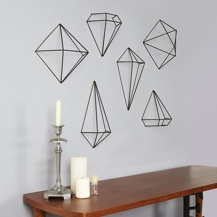 Umbra 470520-040 Prisma Geometric Sculptures, Decorate Your Wall with ...