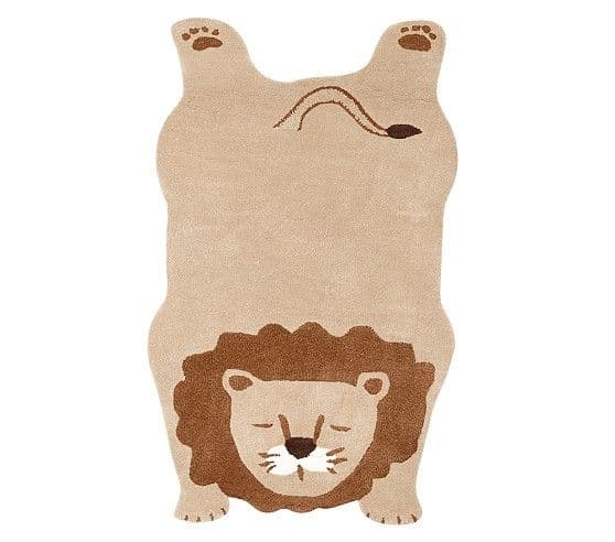 Lion Shaped Rug | Pottery barn kids, Noahs ark nursery, Rug pattern