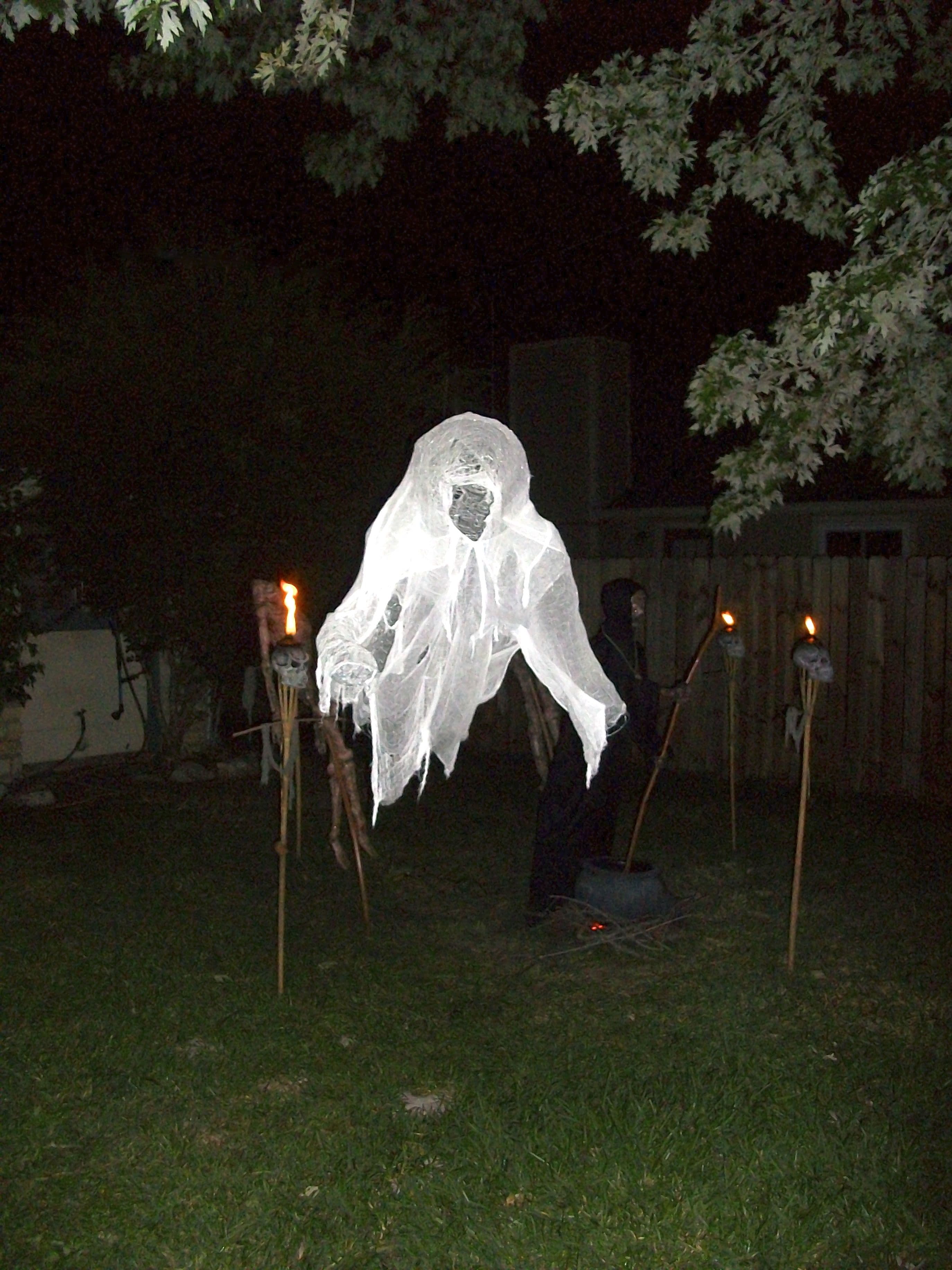 Floating Ghost~~Just the picture but good inspiration. | Halloween ...