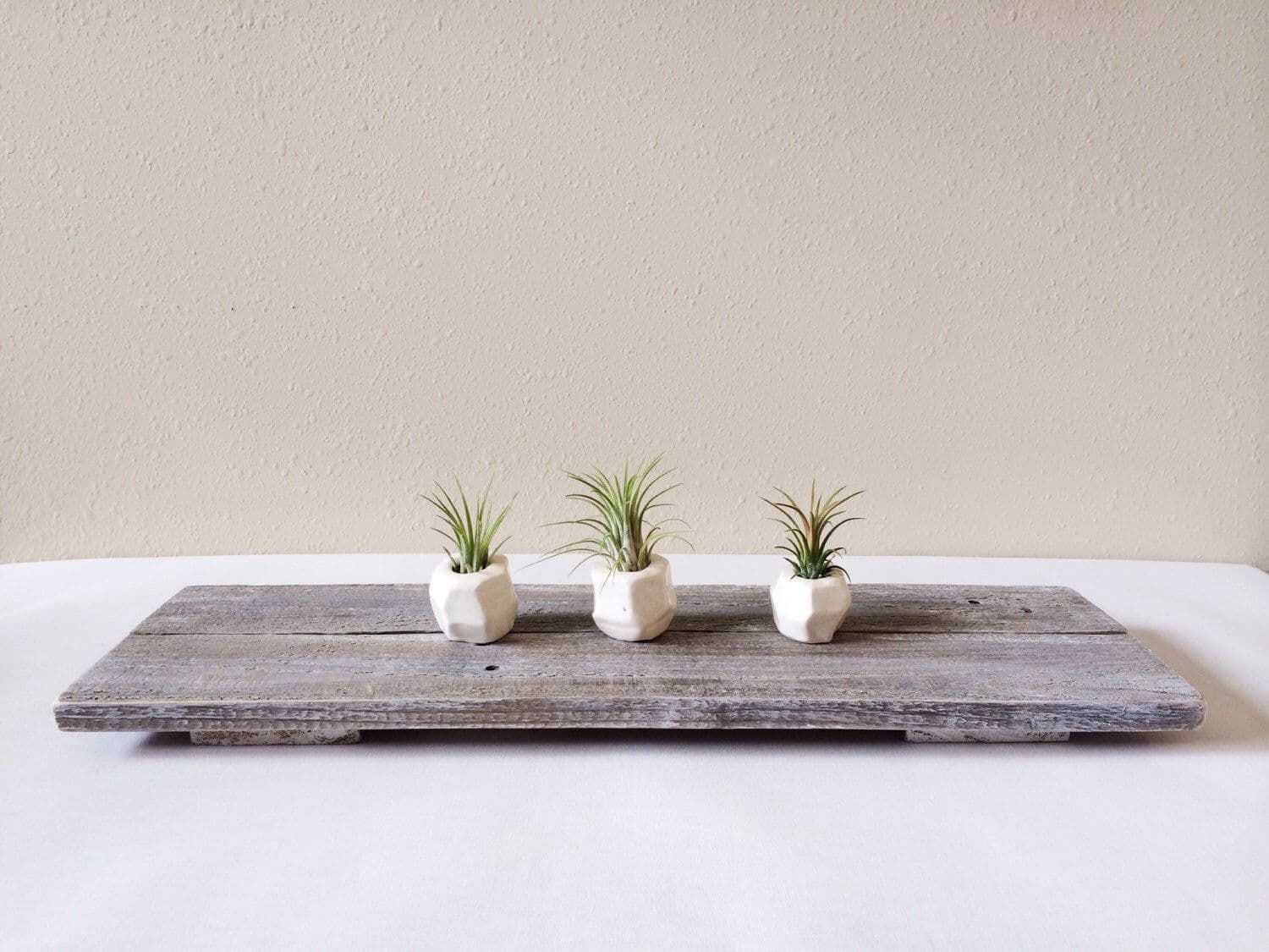 Wood Centerpiece - Reclaimed Wood - Rustic Chic Centerpice - Wedding ...