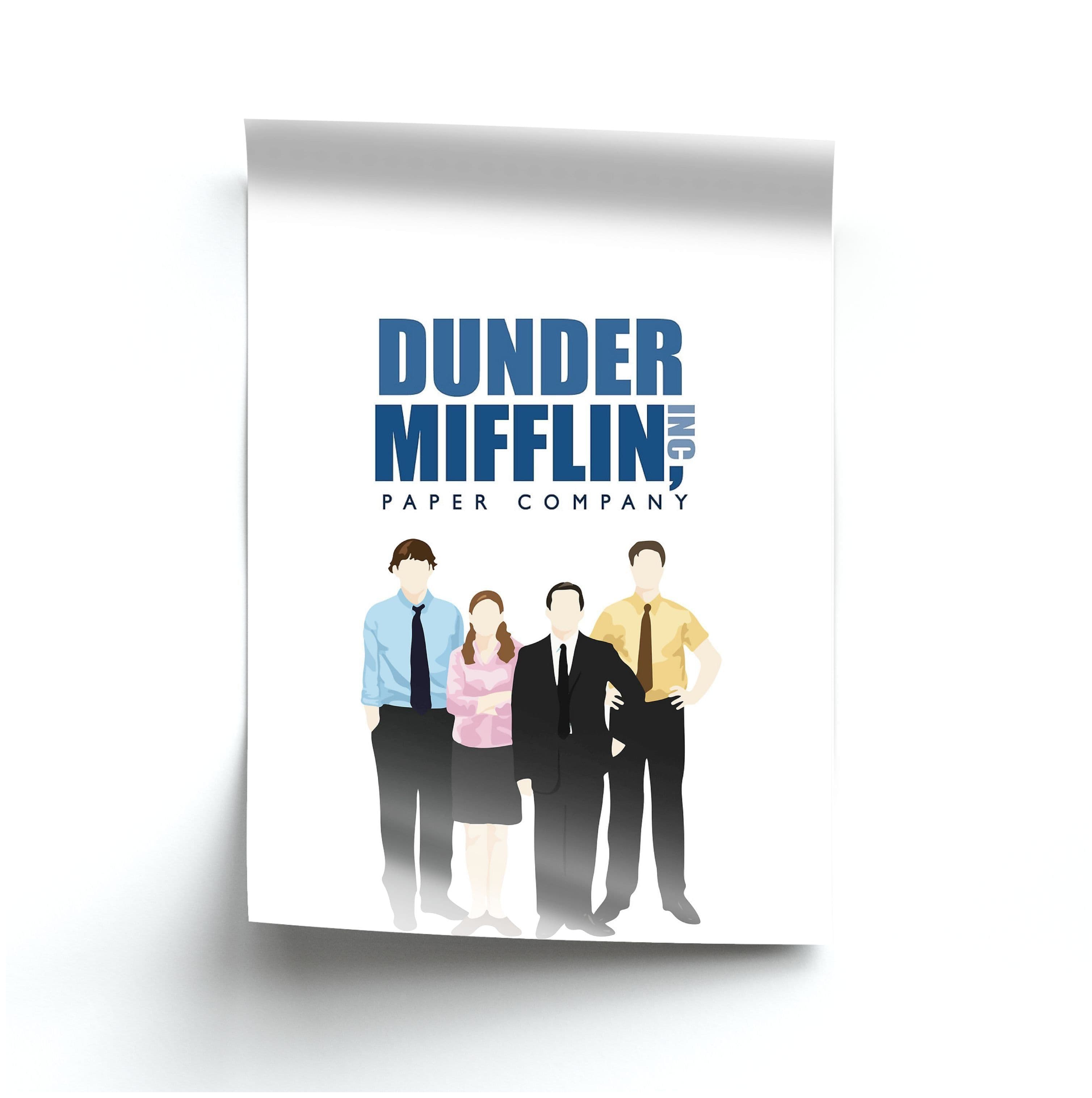 The Office Cartoon - Dunder Mifflin Poster, the perfect Poster by Fun ...