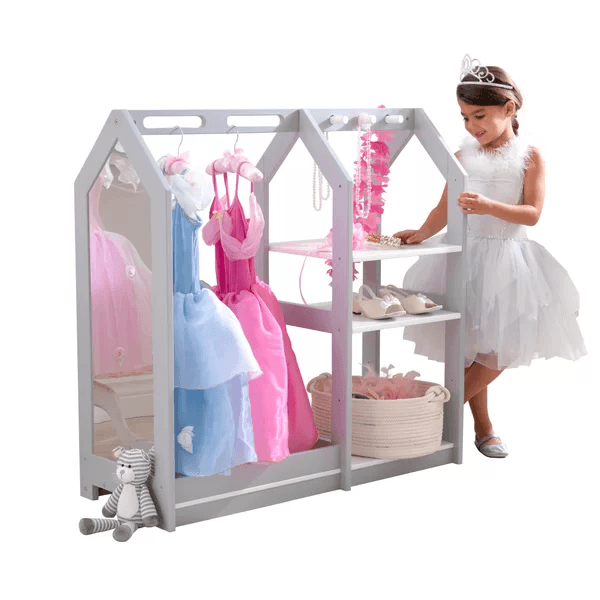 KidKraft Pretend N Play Dress Up Unit Armoire | Wayfair | Kids armoire ...