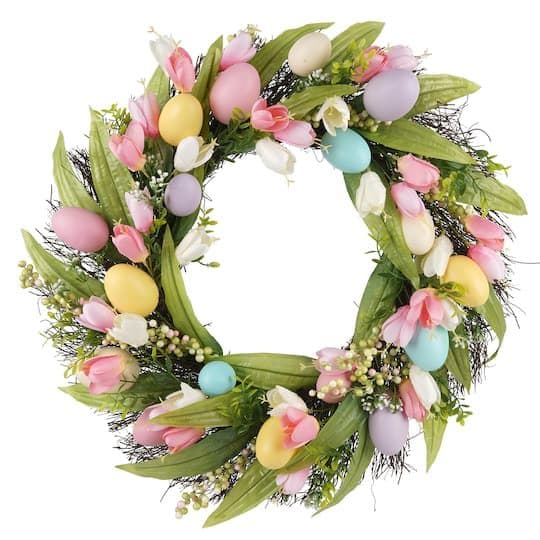 Easter Egg & Tulip Wreath by Ashland®