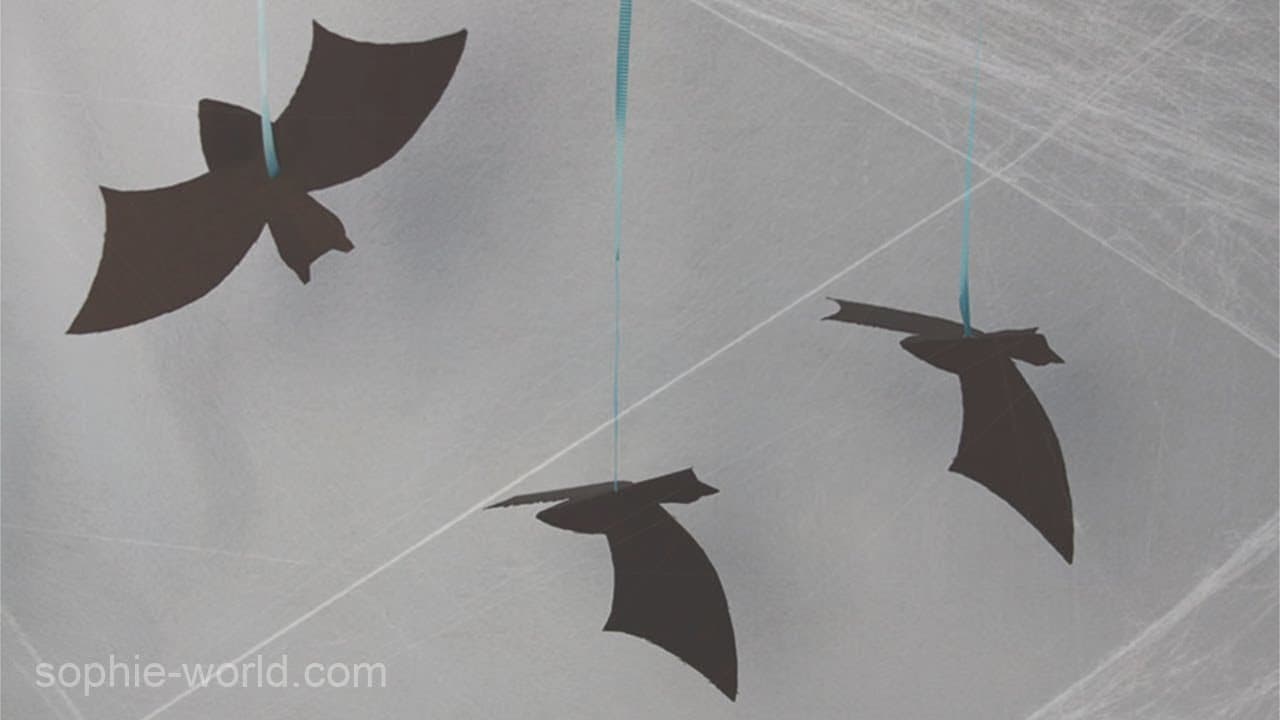 How to Make Hanging Paper Bats | Sophie's World - YouTube