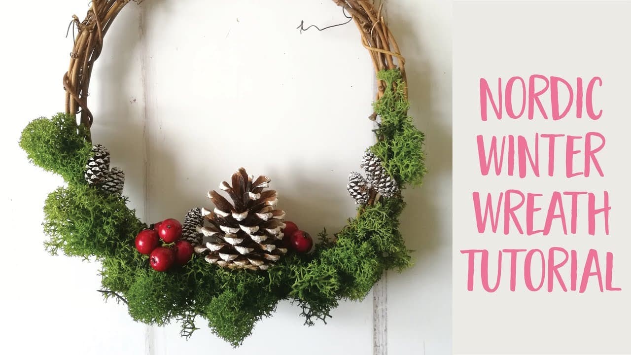 Nordic Winter Wreath Tutorial | Craftiosity | Craft Kit | Christmas ...