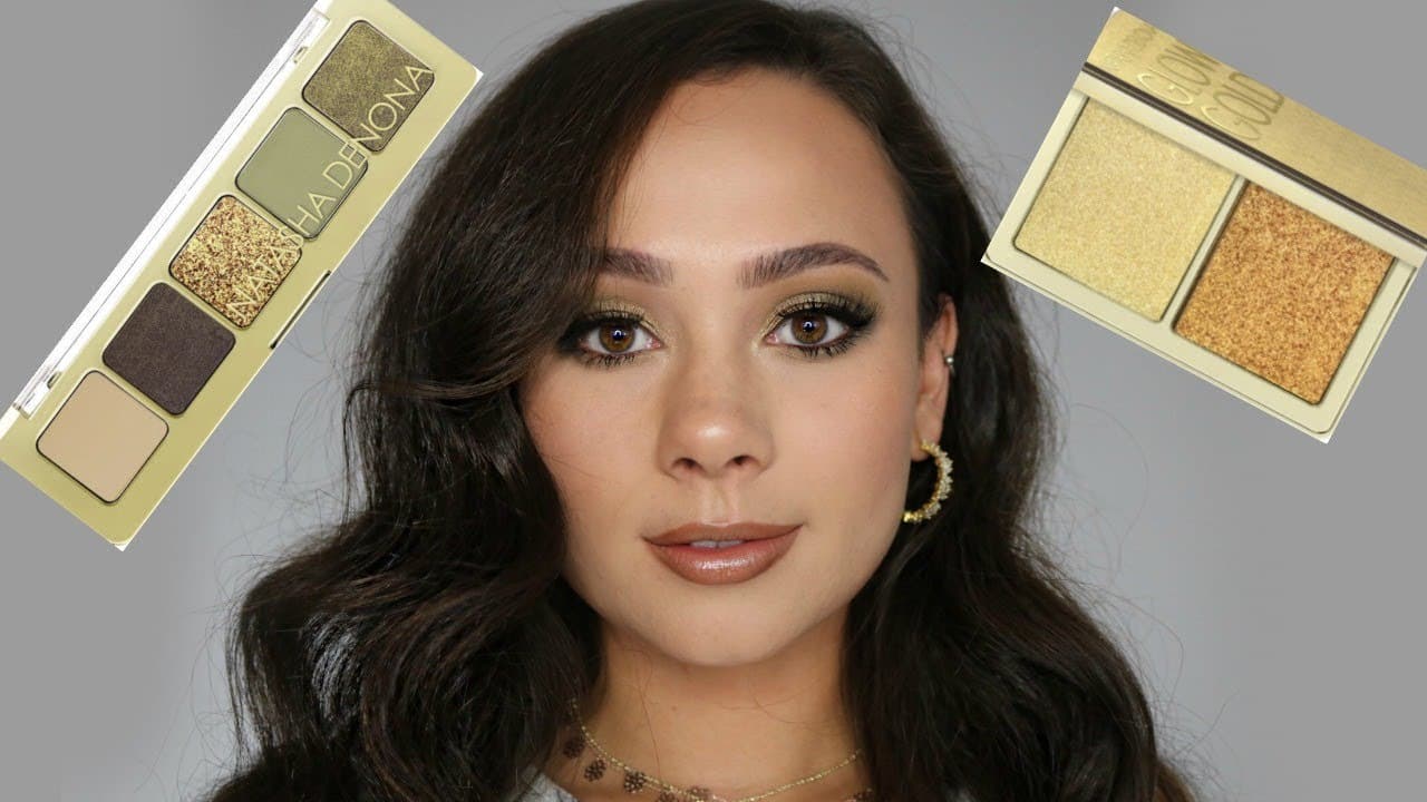 Natasha Denona Mini Gold Eyeshadow Palette & Glow Gold Highlight ...