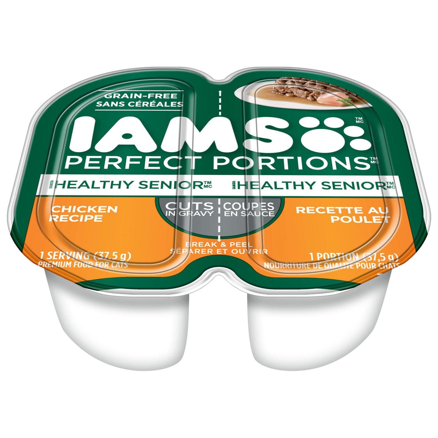 IAMS™ PERFECT PORTIONS™ HEALTHY SENIOR™ Cuts in Gravy Chicken Recipe 75 ...