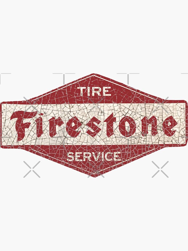 "Vintage american Tires" Sticker for Sale by BarnFindDave | Redbubble