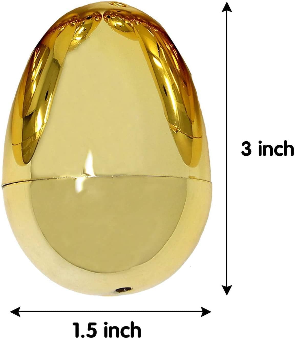 Buy JOYIN 36 Pieces Shiny large Golden Metallic Easter Eggs 3 in Gold ...