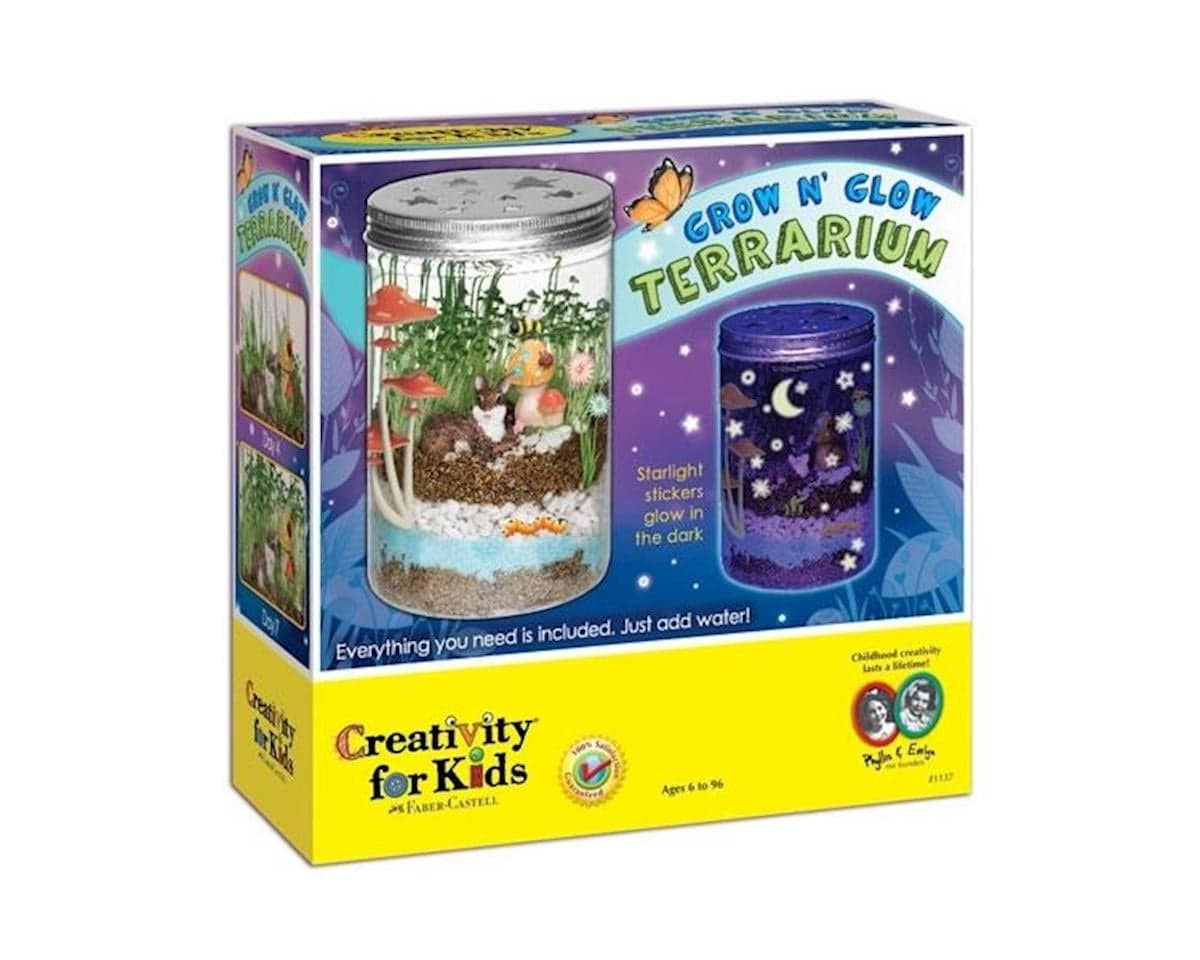 Creativity For Kids Grow 'n Glow Terrarium [CFK1137000] - AMain Hobbies