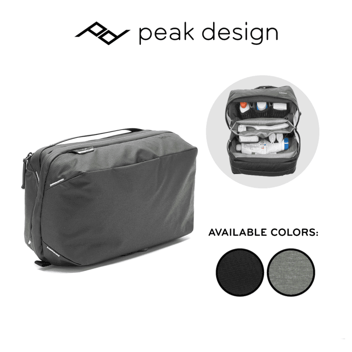 Peak Design Wash Pouch - Unisex Nylon Multi-Compartment Travelling ...