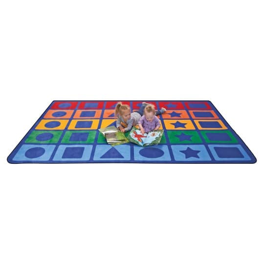 Buy Learning Carpets Rainbow Shapes Classroom Rug at S&S Worldwide