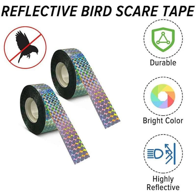 Wholesale Bird Scare Tape Ribbon, 2.4cm x 80m Reflective Tape Ribbon ...