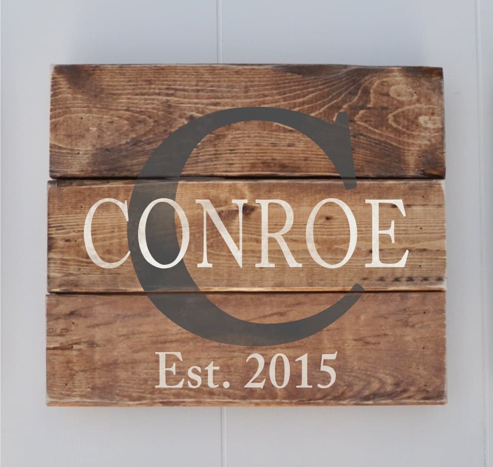 Personalized Family Name sign Custom Rustic Wood Sign
