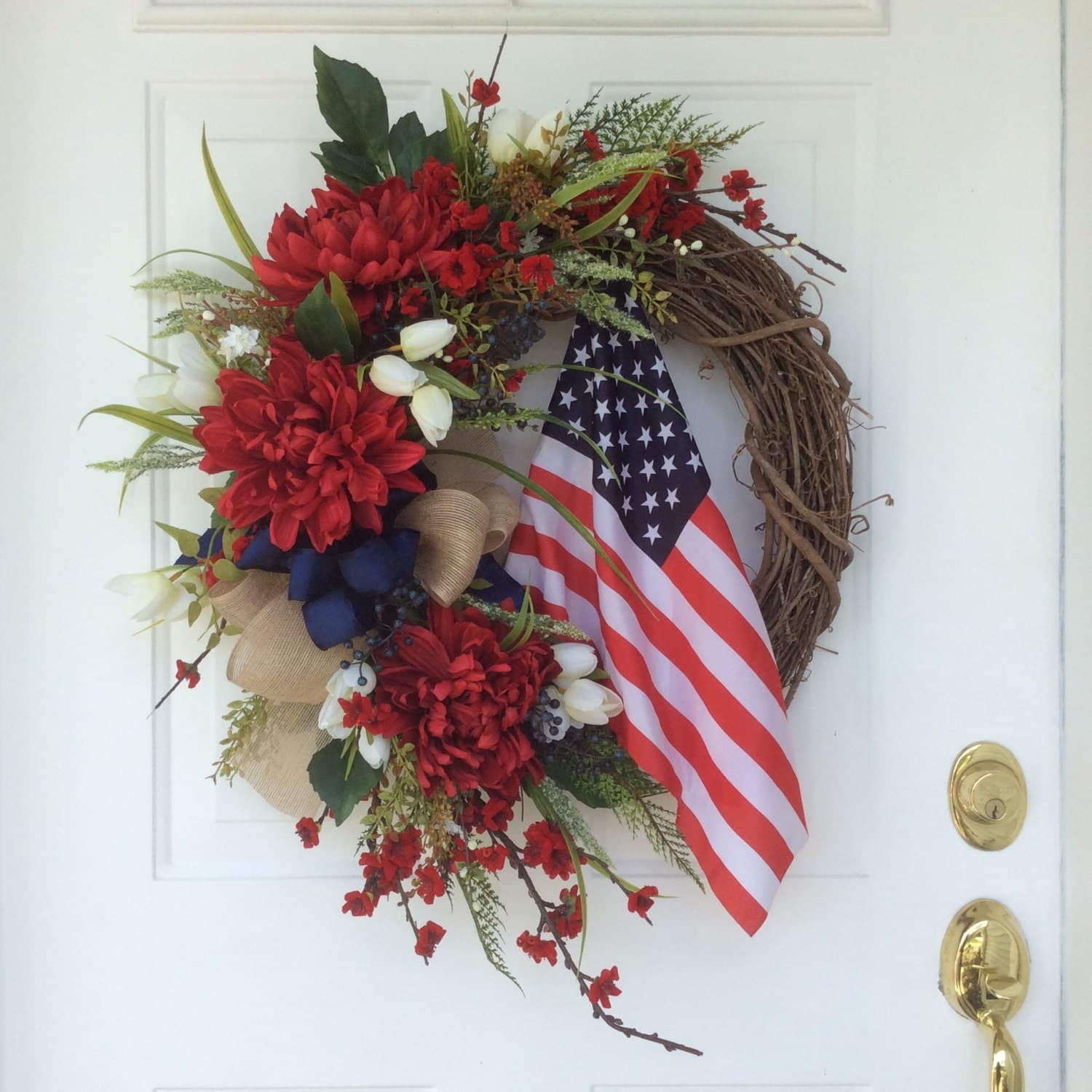 Patriotic Wreath-Americana Wreath-American Flag