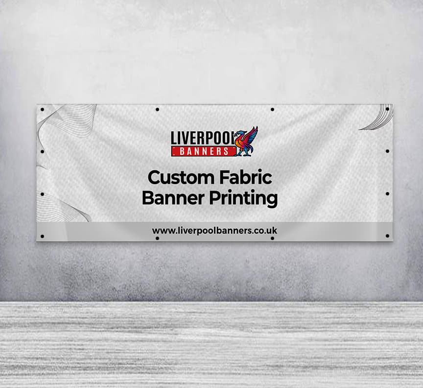 Custom Fabric Banner Printing Same Day & Next Day Delivery Liverpool