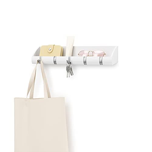 Umbra® Cubby Flip 3-Hook Mini Organizer | Key hooks, Cubbies, Wall ...