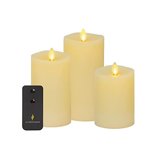 Luminara Real-Flame Effect Pillar Candle
