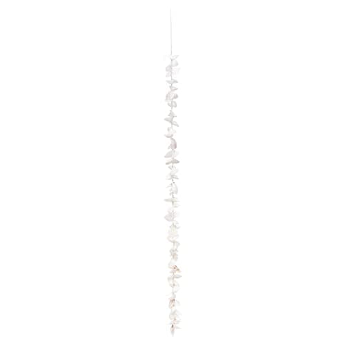 Beach Decor White Capiz Shell Garland w White Starfish | Shell garland ...