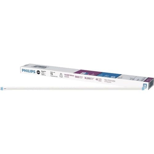 Philips LED InstantFit 4-Foot T8 Tube Light Bulb 1800-Lumen, Cool White ...