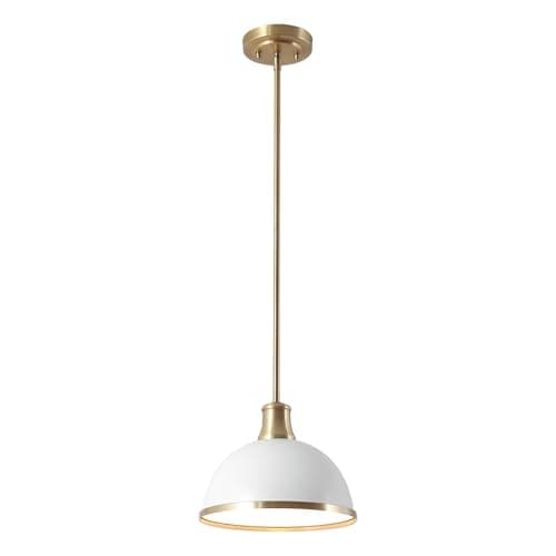 Globe Electric Barnyard 1-Light Pendant Matte White 65382