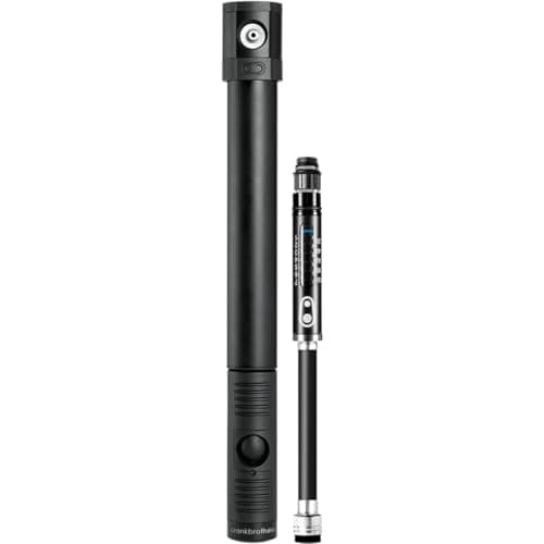 Crankbrothers Klic Hand HP Gauge with CO2 Inflator Mini Pump, Silver ...