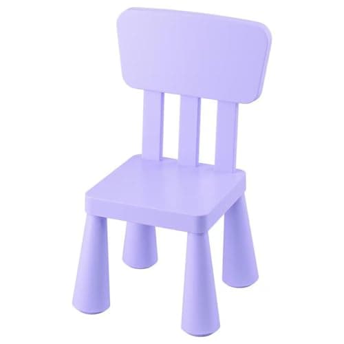 MAMMUT children's chair, indoor/outdoor/white - IKEA